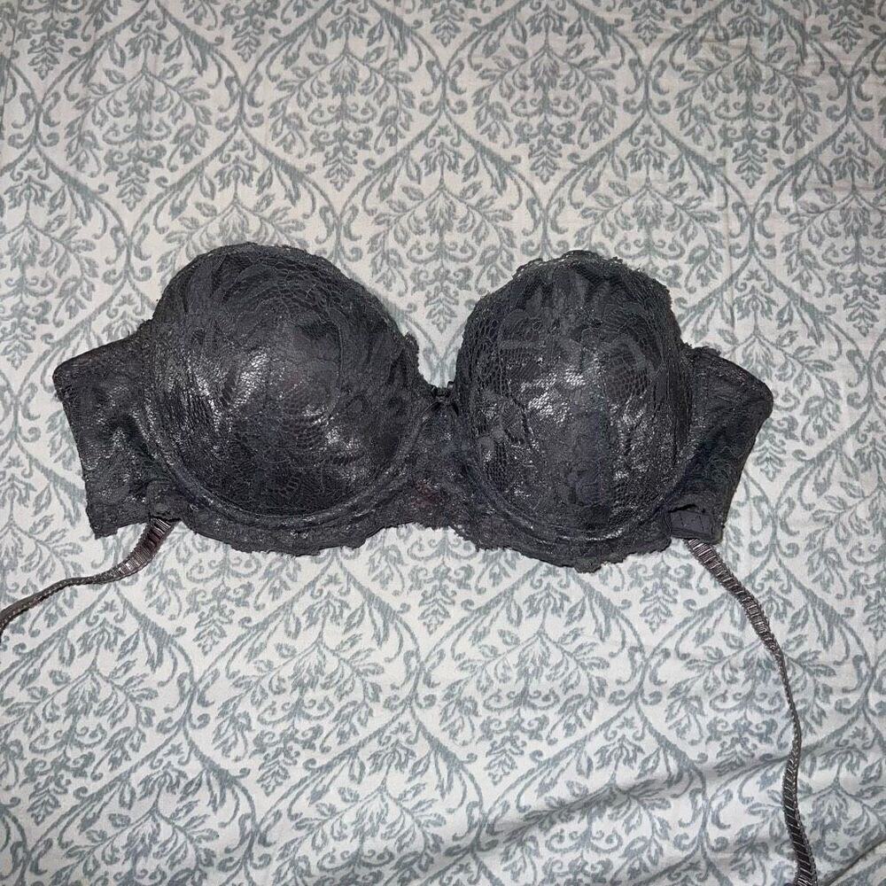 Strapless bra gray and convertible size 34C ￼